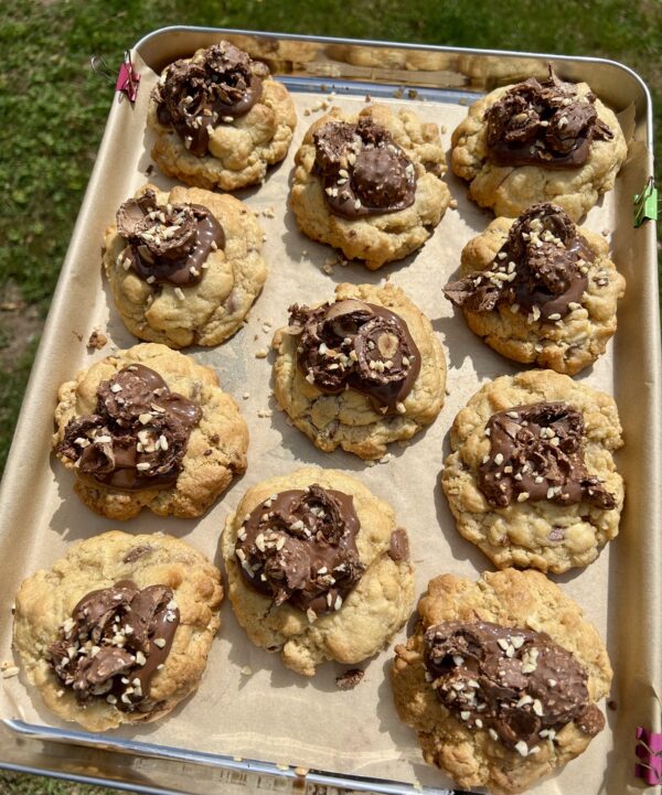 Nutella and Ferrero Rocher Cookie