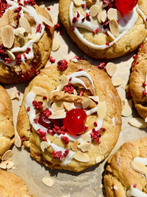 Cherry Bakewell Cookie